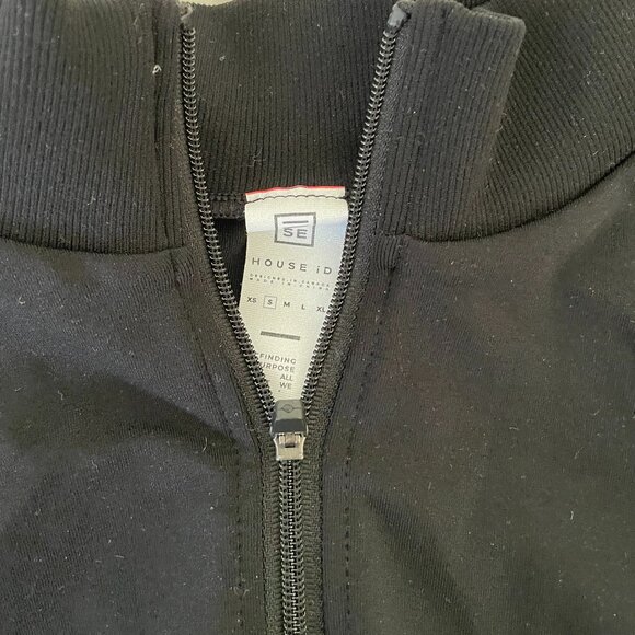 House iD Longsleeve Black Zip Size Small - Picture 3 of 3